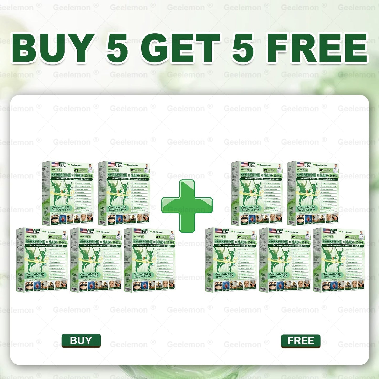 𝐆𝐞𝐞𝐋𝐞𝐦𝐨𝐧® 𝐌𝐨𝐫𝐢𝗻𝗴𝗮 · 𝐁𝐞𝐫𝐛𝗲𝗿𝗶𝗻𝗲 × 𝗡𝗔𝗗+ 𝟏𝟎 𝐢𝐧 𝟏 𝐀𝐝𝐯𝐚𝐧𝐜𝐞𝐝 𝗡𝗮𝗻𝗼 𝗠𝗶𝗰𝗿𝗼𝗻𝐞𝐞𝐝𝐥𝐞 𝐏𝐚𝐭𝗰𝗵(Just once a day, visible changes in 7 days) For obesity, cardiovascular health, diabetes, sleep apnea, thyroid gland, intestinal health, joint problems and more