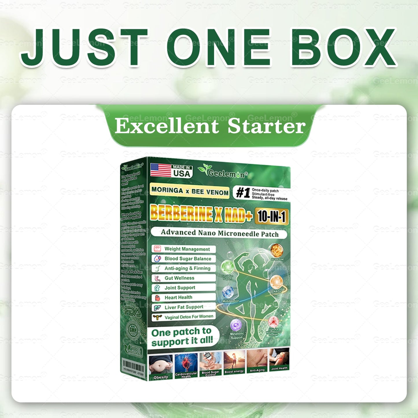 𝐎𝐟𝐟𝐢𝐜𝐢𝐚𝐥 𝐔𝐒 𝐒𝐭𝐨𝐫𝐞 🇺🇸  | 🧑‍⚕️𝐆𝐞𝐞𝐋𝐞𝐦𝐨𝐧® Moringa · Berberine × NAD+ 𝟏𝟎-𝐢𝐧-𝟏 𝐀𝐝𝐯𝐚𝐧𝐜𝐞𝐝 𝐍𝐚𝐧𝐨 𝐌𝐢𝐜𝐫𝐨𝐧𝐞𝐞𝐝𝐥𝐞 𝐏𝐚𝐭𝐜𝐡 — 𝐎𝐧𝐜𝐞 𝐃𝐚𝐢𝐥𝐲, 𝐕𝐢𝐬𝐢𝐛𝐥𝐞 𝐑𝐞𝐬𝐮𝐥𝐭𝐬 𝐢𝐧 𝟕 𝐃𝐚𝐲𝐬